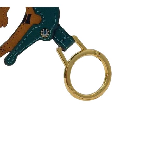 MCM Crocodile Zoo Visetos Leather Charm - Picture 3 of 4